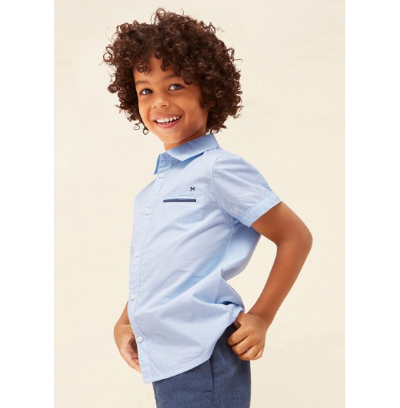 Camisa manga corta tailoring niño MAYORAL 3159 ECOFRIENDS