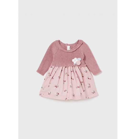 Vestido combinado tricot ecofriends Bebé niña MAYORAL 2861